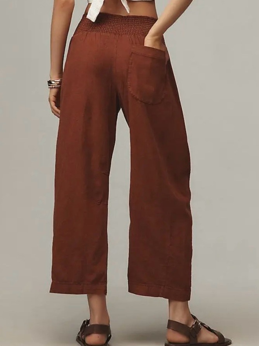 Anthropologie Reese Linen Blend Pants by Pilcro - Picture 3 of 6